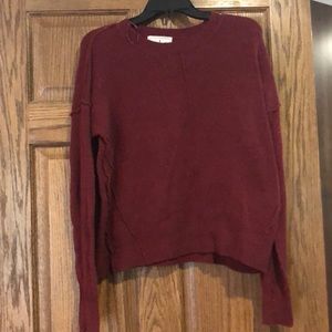 Red winter sweater size small